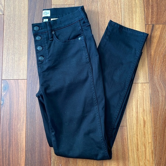 J.Crew vintage straight black button fly jeans - Picture 1 of 8